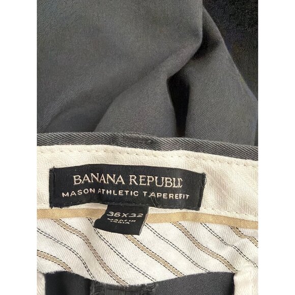 Banana Republic Dark Gray Chino Men’s Pants Size 36 x 32 - Picture 8 of 9